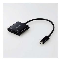 【新品/取寄品/代引不可】映像変換アダプター/USB Type-C to HDMI/ミラーリング対応/給電ポート付き/60Hz/