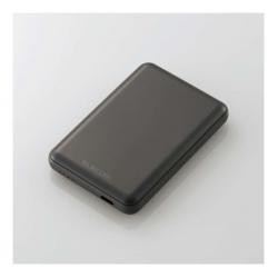 【新品/取寄品/代引不可】モバイルバッテリー/リチウムイオン電池/15W/5000mAh/USB Type-C入出力x1/ダーク