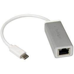 【新品/取寄品/代引不可】USB-C接続ギガビット有線LAN変換アダプタ シルバー USB 3.1 Type-C(オス) - R