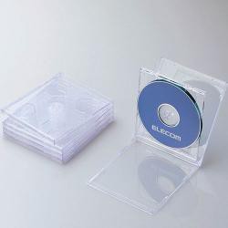 【新品/取寄品/代引不可】CD/DVDプラケース/2枚収納/5パック/クリア CCD-JSCNW5CR