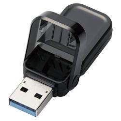 【新品/取寄品】USBメモリー/USB3.1(Gen1)対応/フリップキャップ式/128GB/ブラック MF-FCU3128GB