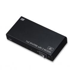【新品/取寄品/代引不可】4K60Hz対応 1入力2出力 HDMI分配器(動作モード機能付) RS-HDSP2M-4K