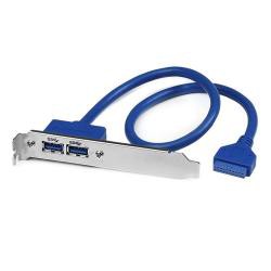 【新品/取寄品/代引不可】USBケーブル／USB 3.0（5Gbps）／2ポートType-A増設／PCIブラケット設置／マザーボ