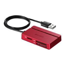 【新品/取寄品/代引不可】USB2.0 マルチカードリーダー スタンダードモデル レッド BSCR100U2RD