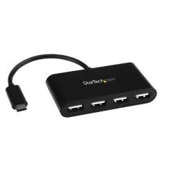 【新品/取寄品/代引不可】4ポートUSB 2.0ハブ USB Type-C接続 USB-C - 4x USB-A ST4200M