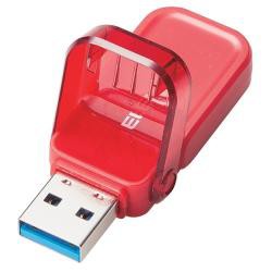 【新品/取寄品/代引不可】USBメモリー/USB3.1(Gen1)対応/フリップキャップ式/64GB/レッド MF-FCU306