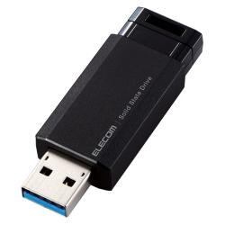 【新品/取寄品/代引不可】外付けSSD/ノック式/USB3.2(Gen2)対応/1TB/ブラック ESD-EPK1000GBK