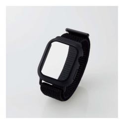 【新品/取寄品/代引不可】Apple Watch series7 41mm/フルカバーケース/ガラス/バンド一体型/ファブリック