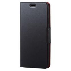 【新品/取寄品/代引不可】iPhone XR/ソフトレザーカバー/薄型/磁石付/ブラック PM-A18CPLFUBK