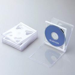 【新品/取寄品/代引不可】CD/DVDプラケース/2枚収納/5パック/ホワイト CCD-JSCNW5WH