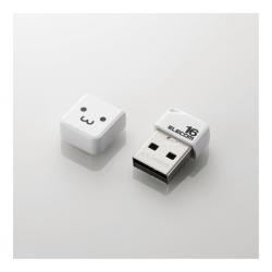 【新品/取寄品/代引不可】USBメモリ/USB2.0/小型/キャップ付/16GB/ホワイト MF-SU2B16GWHF