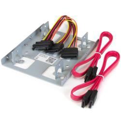 【新品/取寄品/代引不可】2.5インチ - 3.5インチHDD変換マウンタ(2台用) SATA SSD/HDD対応 BRACKE