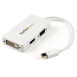 【新品/取寄品/代引不可】Mini DisplayPort 1.2 - VGA/DVI/HDMI 1.4 変換アダプター ホワイ