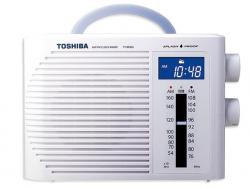 【新品/取寄品】TOSHIBA 防水型クロックラジオ キュートビート TY-BR30F-W ホワイト 東芝