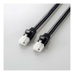 【新品/取寄品/代引不可】LANケーブル/CAT6A/爪折れ防止/2.0m/ブラック LD-GPAT/BK20