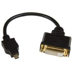 【新品/取寄品/代引不可】Micro HDMI - DVI-D 変換ケーブル 20cm マイクロHDMI(オス) - DVI-D