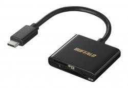【新品/取寄品/代引不可】USB3.2Gen1Type-C カードリーダー SD/microSD ブラック BSCR110U3C