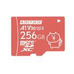 【新品/取寄品/代引不可】microSDXC 256GB UHS-I U3 V30 A1 ピンク ADC-MZTX256G/U3