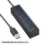 【新品/取寄品/代引不可】磁石付USB3.2Gen1 4ポートハブ USB-3H405BKN