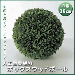 【取寄品】 人工観葉植物 ボックスウッドボール(S) 36cm 【 ミニサイズ インテリアグリーン 小さい ミニ観葉植物 フェイクグリーン 】