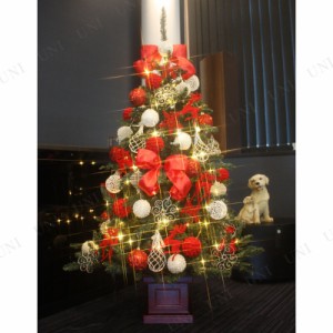[残り2本] クリスマスツリー セットツリー プレミアム優 レッド＆ホワイト 150cm 【 装飾 飾り 】