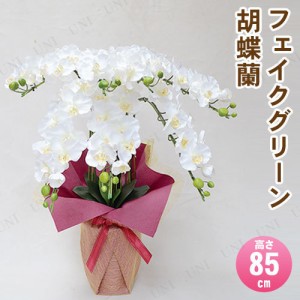 【取寄品】 フェイクグリーン 光触媒 胡蝶蘭7本立 白 85cm 【 人工観葉植物 インテリアフラワー フェイクフラワー 抗菌 造花 消臭 コチョ