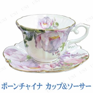 ボーンチャイナ カップ＆ソーサー 37541 【 コップ 食器 台所用品 ティーカップ キッチン用品 陶器 】