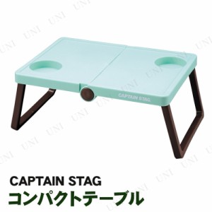 CAPTAIN STAG(キャプテンスタッグ) シャルマン B5収納テーブル ミントグリーン UM-1907 【 デスク 机 レジャー用品 台 折りたたみ 折り畳