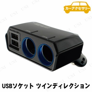 YAC(ヤック) リバーシブルUSBソケット ツインディレクション 4.8A PZ790 【 車載グッズ カー用品 シガーソケット 増設ソケット 内装用品 