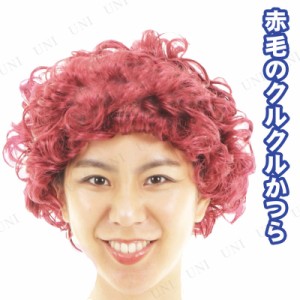 コスプレ 仮装 赤毛のクルクルかつら 【 パーティーグッズ 変装グッズ カーリーヘアー ハロウィン 衣装 パーマ かぶりもの プチ仮装 カツ