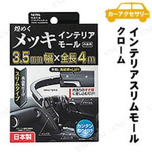 SEIWA(セイワ) インテリアスリムモール クローム 【 カーアクセサリー 内装用品 カー用品 車載グッズ 】