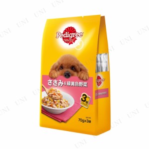 【取寄品】 [6点セット] ペディグリー 成犬用 ささみ＆緑黄色野菜 70g×3個パック 【 ペット用品 犬の餌 ウェットフード ペットフード ペ