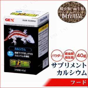 【取寄品】 [3点セット] 爬虫類・両生類用サプリメント カルシウム 40g 【 エサ 餌 ペット用品 ペットフード ペットグッズ えさ 】