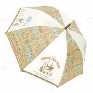 55cm 長傘 プー コミック 【 カサ かさ 雨傘 レジャー用品 レイングッズ アウトドア用品 キャンプ用品 雨具 】