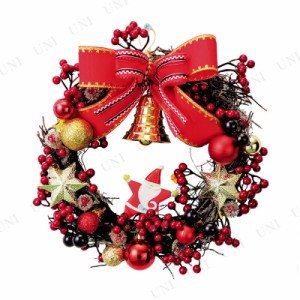 【取寄品】 20cm 赤実リース RW-001 【 壁飾り デコレーション 装飾 ミニサイズ 玄関 クリスマスパーティー パーティーグッズ クリスマス