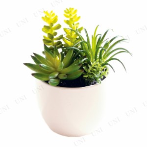 【取寄品】 フェイクグリーン 光触媒 多肉植物/プランター MP-104 【 人工観葉植物 インテリアグリーン 】