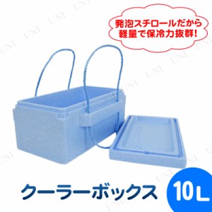 [2点セット] 発泡クーラーボックス 10L 【 レジャー用品 アウトドア用品 キャンプ用品 保冷 】