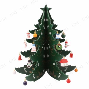 【取寄品】 クリスマスツリー [4点セット] ウッドクリスマスツリー 22cm 【 装飾 卓上ツリー 手軽 小さい テーブル 飾り ミニツリー 小型