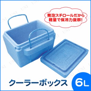 [2点セット] 発泡クーラーボックス 6L 【 アウトドア用品 保冷 レジャー用品 キャンプ用品 】