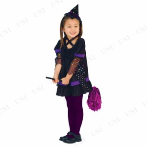 コスプレ 仮装 パープル トゥインクルウィッチ 子供用 M 【 コスプレ 衣装 ハロウィン 仮装 コスチューム 子供 可愛い 魔女 子ども用 パ