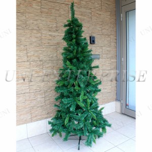 クリスマスツリー 210cmクリスマスツリー(グリーンヌード/スリムツリー) 【 グリーンヌードツリー 装飾 飾りなし 細い 】