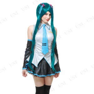 コスプレ 仮装 ボーカロイド 初音ミク ブルー (アニメウィッグ) 【 パーティーグッズ ハロウィン 衣装 カツラ 変装グッズ ボカロ プチ仮