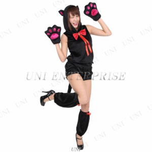 コスプレ 仮装 Patymo キャットレディ ブラック 【 コスプレ 衣装 ハロウィン 仮装 コスチューム 動物 アニマル キャット 女性用 猫 余興