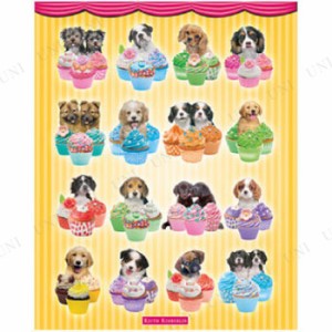 【取寄品】 子犬 カップケーキ ミニポスター 【 アニマル 動物 インテリア雑貨 】