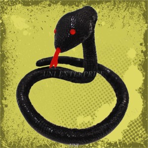黒蛇 【 パーティーグッズ おもしろ ドッキリ おもしろグッズ 生物フィギュア 生き物 置物 爬虫類 オブジェ ホラー 怖い パーティー用品 
