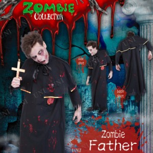 コスプレ 仮装 ZOMBIE COLLECTION Zombie Father(ゾンビ神父) 【 コスプレ 衣装 ハロウィン 仮装 コスチューム パーティーグッズ メンズ 