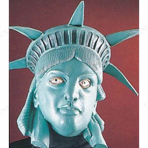 コスプレ 仮装 自由の女神像マスク 【 コスプレ 衣装 ハロウィン パーティーグッズ おもしろ かぶりもの おもしろマスク ハロウィン 衣装