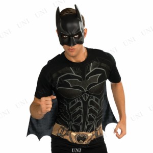 コスプレ 仮装 劇場版バットマン Tシャツ XL (マスク付き) 大きいサイズ 【 コスプレ 衣装 ハロウィン 仮装 コスチューム 大きいサイズ 