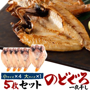 干物セット 干物 5枚セット のどぐろ 小サイズ4尾 大サイズ1尾 一夜干し 高級魚 ノドグロ 赤むつ お魚 ギフト 贈答 肴 送料無料 冷凍配送