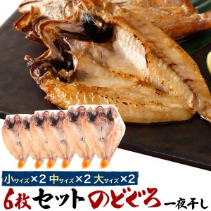 干物セット 干物 6枚セット のどぐろ 小2枚 中2枚 大2枚 一夜干し 高級魚 ノドグロ 赤むつ お魚 ギフト 贈答 肴 送料無料 冷凍配送 熨斗 